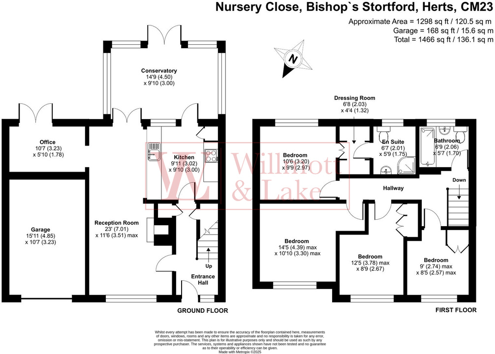 4 bed semi-detached house for sale in Nursery Close, Bishop's Stortford - Property floorplan