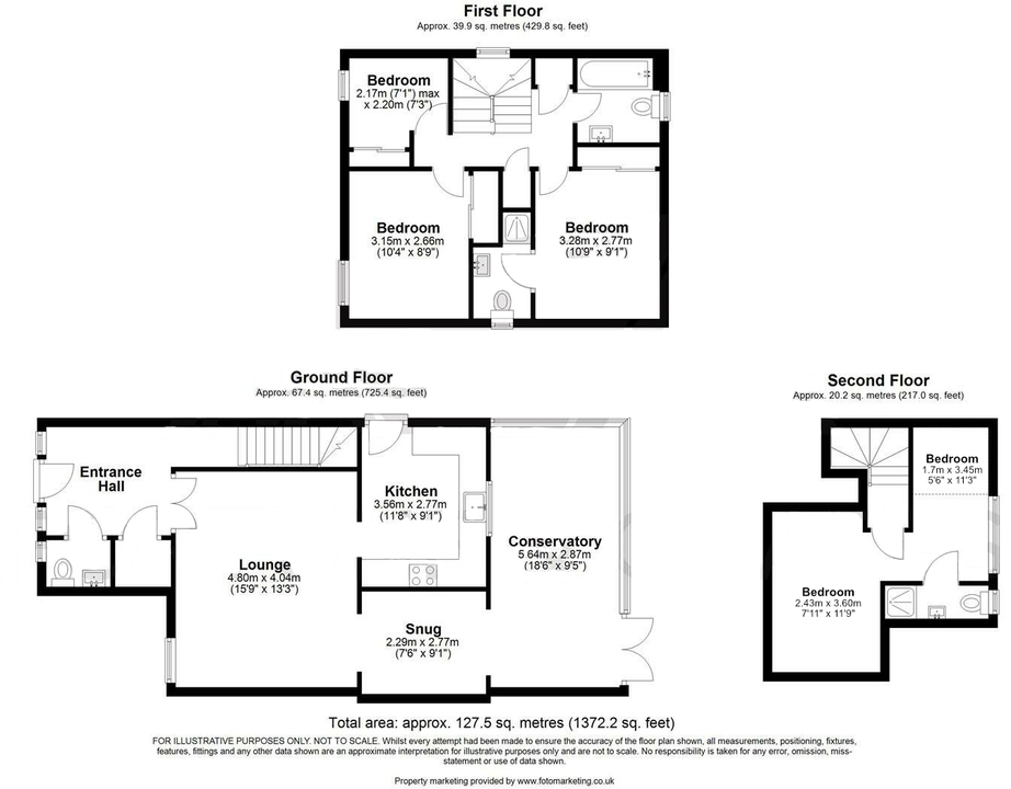 4 bed detached house for sale in Challinor, Harlow - Property floorplan