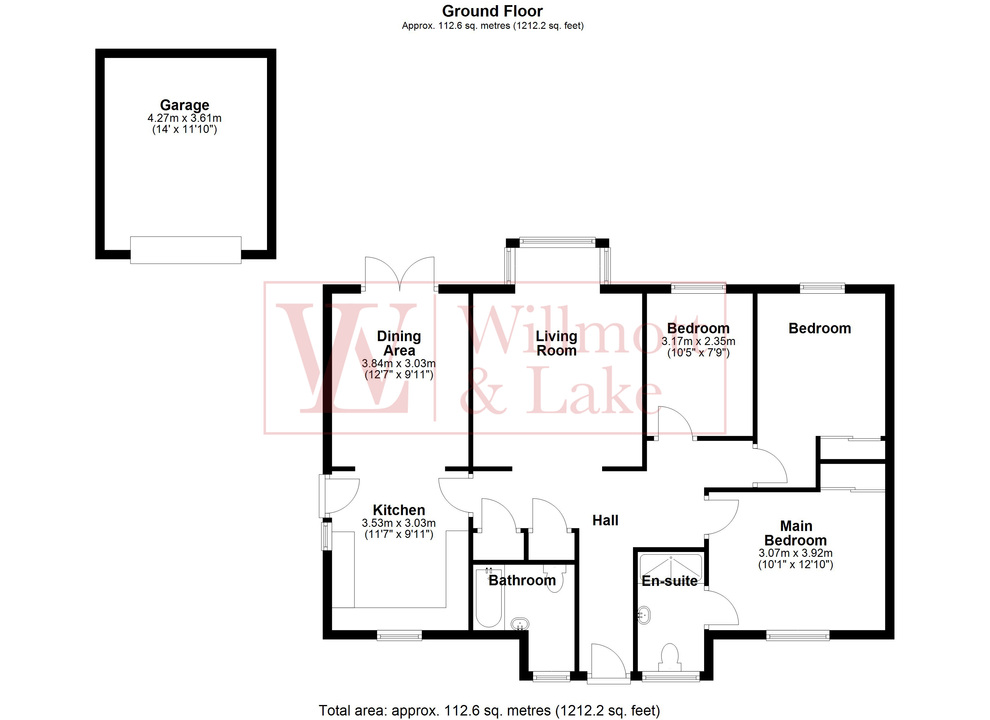 3 bed bungalow for sale in Speller Way, Little Canfield, Dunmow, Essex - Property floorplan