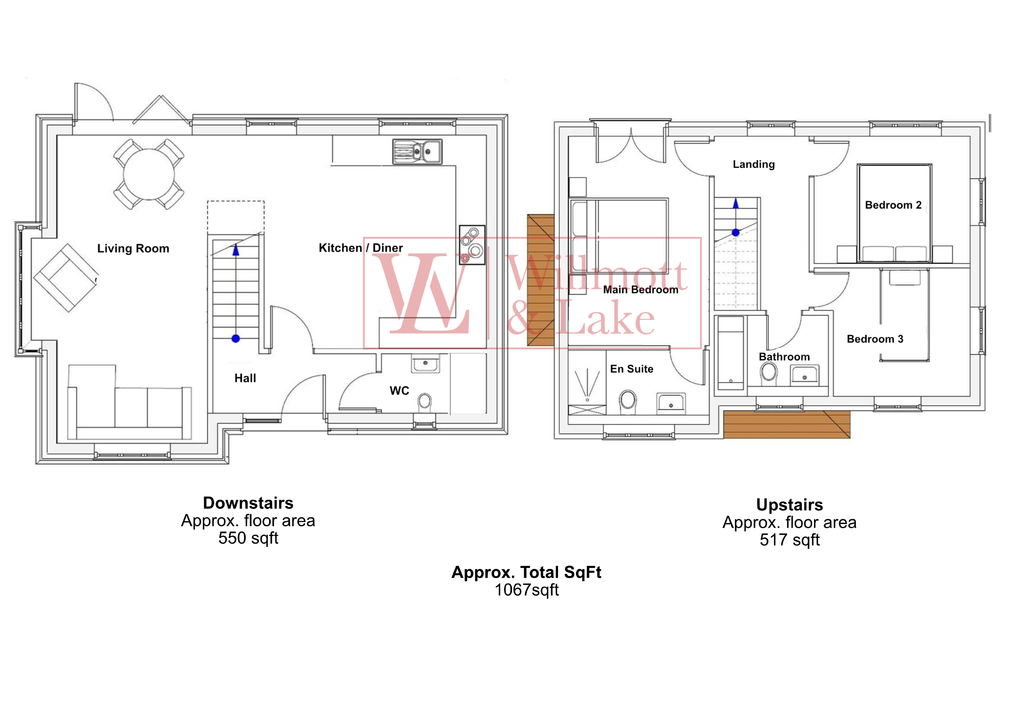 3 bed detached house for sale in White Roding, Dunmow - Property floorplan