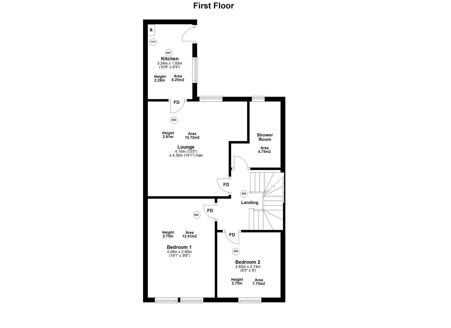 4 bed maisonette to rent in Chillingham Road, Heaton - Property Floorplan