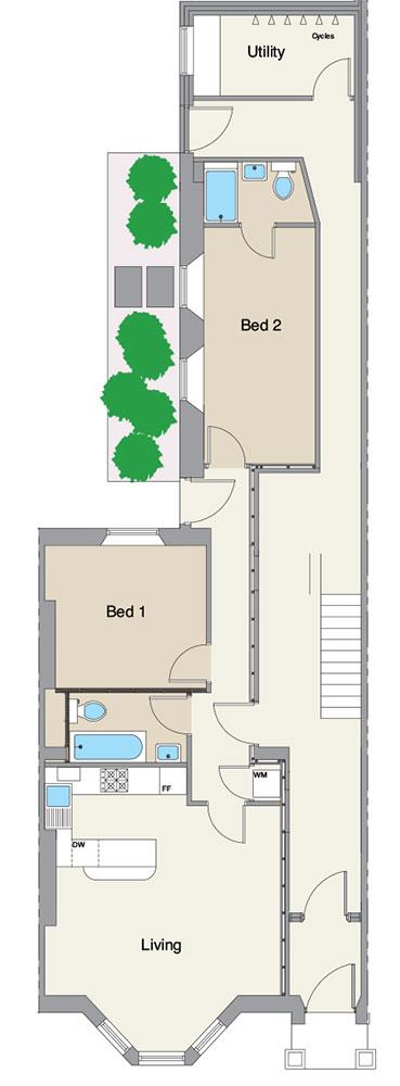 2 bed apartment to rent in Jesmond Road, Jesmond - Property Floorplan