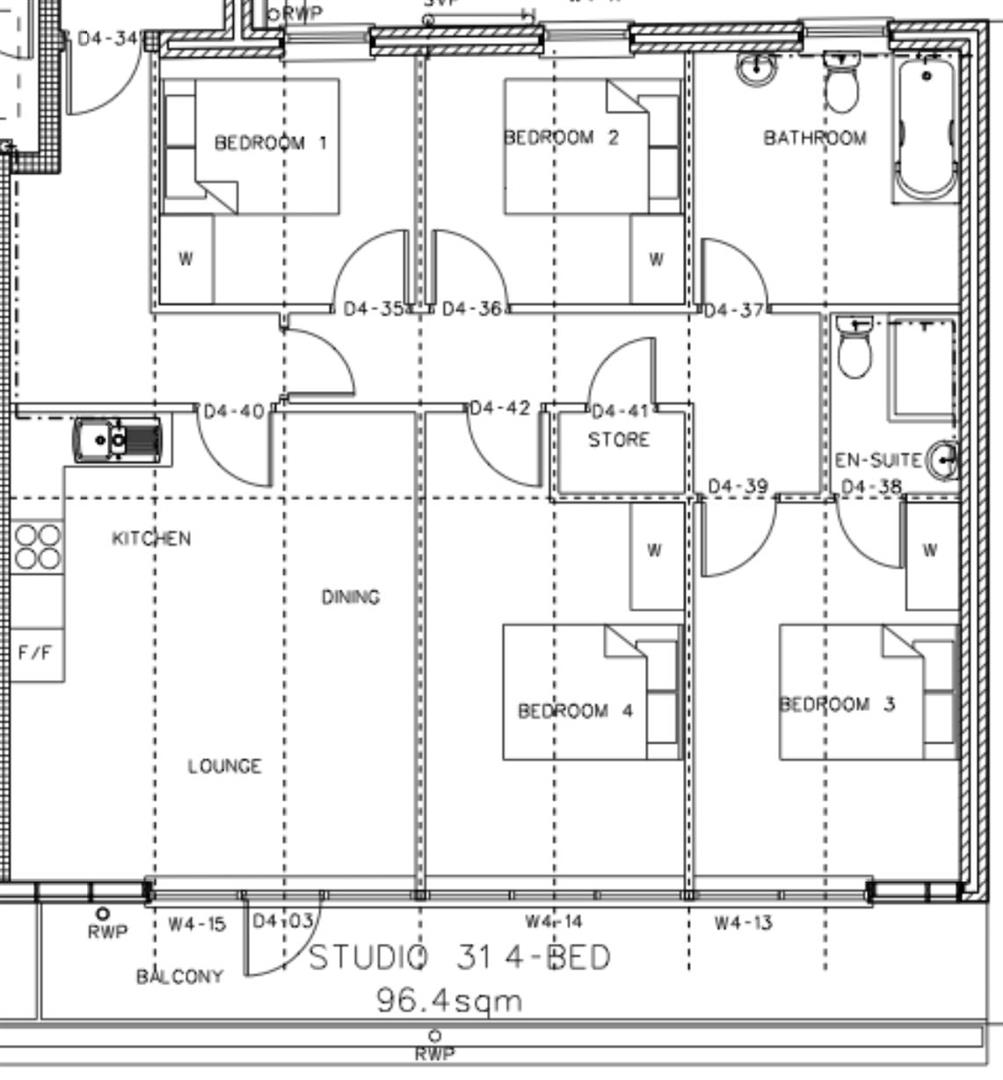 4 bed apartment to rent in Falconars House, City Centre - Property Floorplan