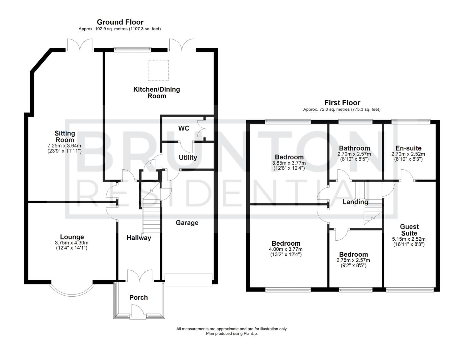 4 bed semi-detached house for sale in Grenville Drive, Newcastle Upon Tyne - Property Floorplan