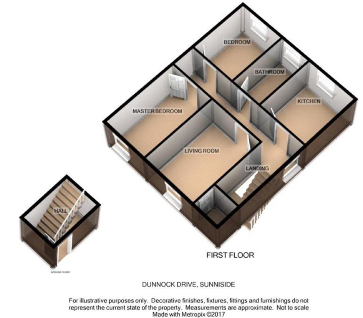 2 bed flat to rent in Dunnock Drive, Sunniside - Property Floorplan