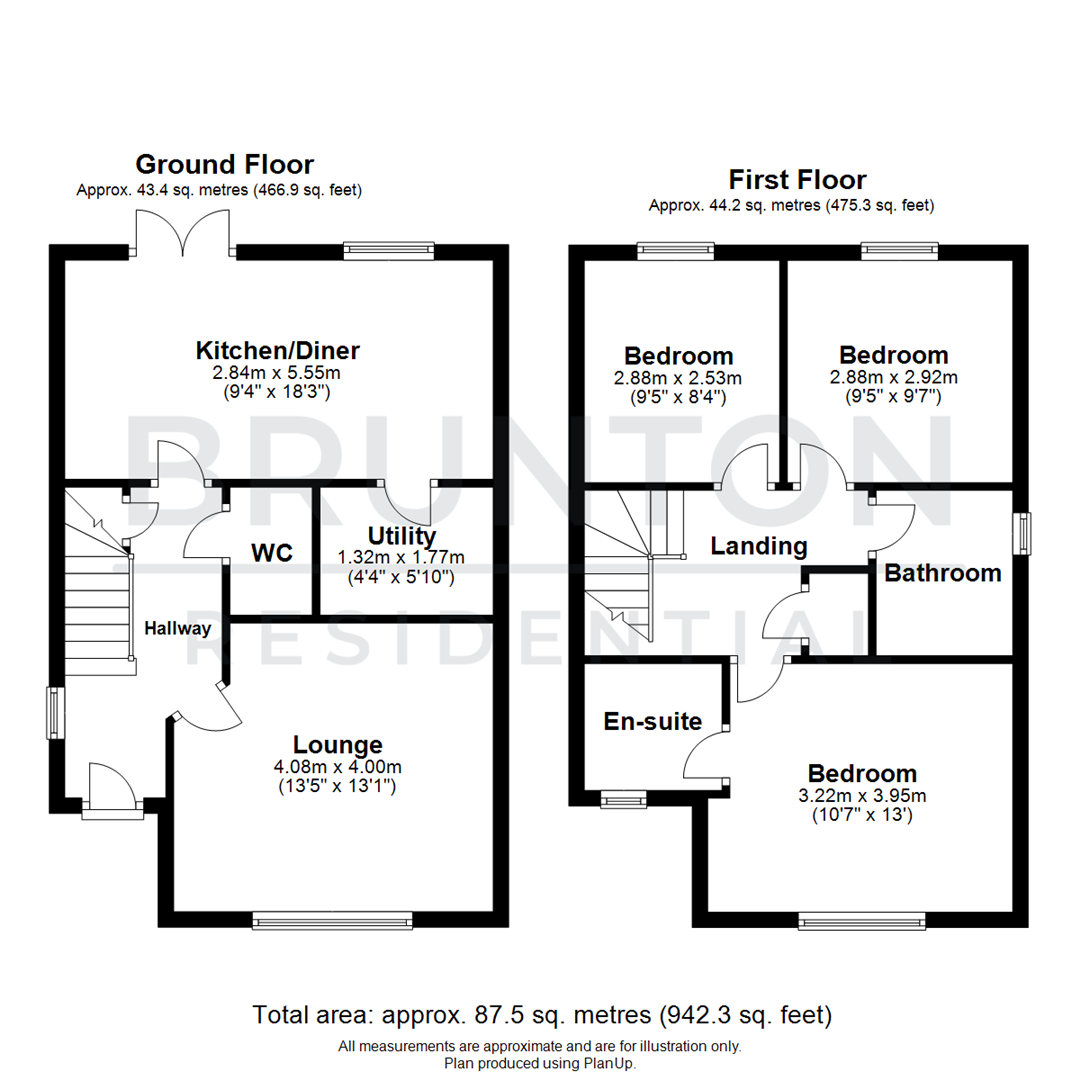 3 bed detached house for sale in Speckledwood Way, Great Park - Property Floorplan