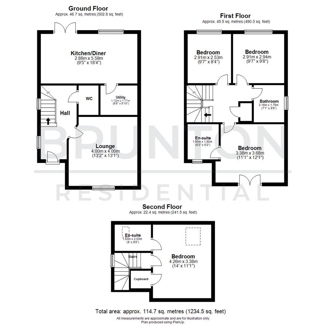 4 bed detached house for sale in Orangetip Gardens, Great Park - Property Floorplan