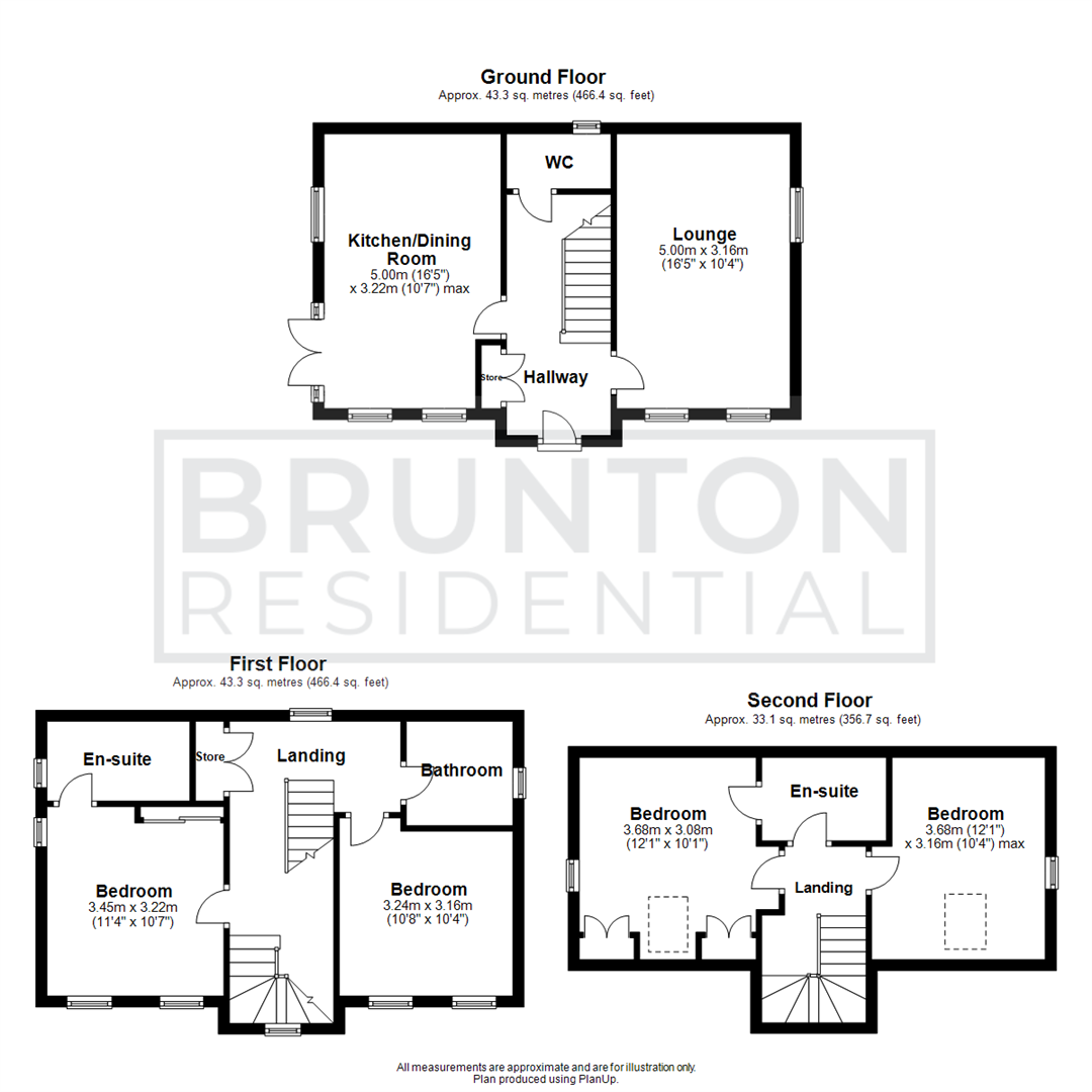 4 bed detached house for sale in Ascot Drive, North Gosforth - Property Floorplan
