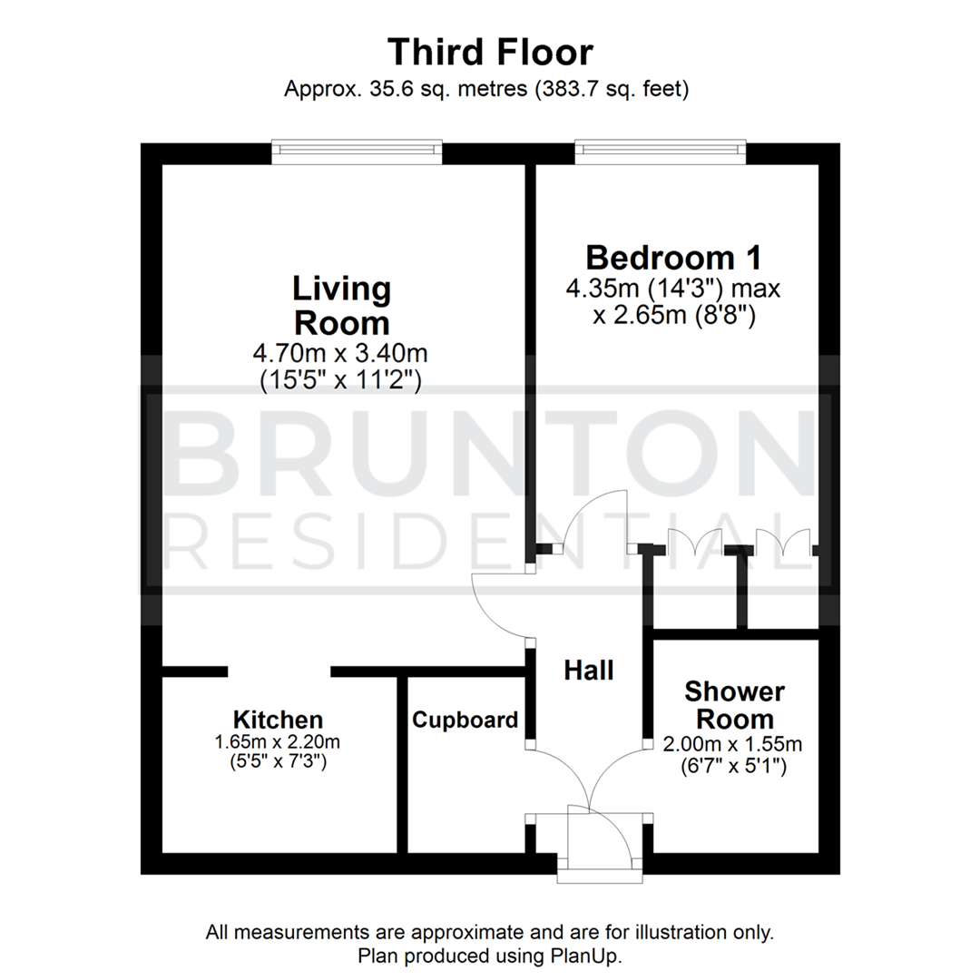 1 bed apartment for sale in High Street, Newcastle Upon Tyne - Property Floorplan