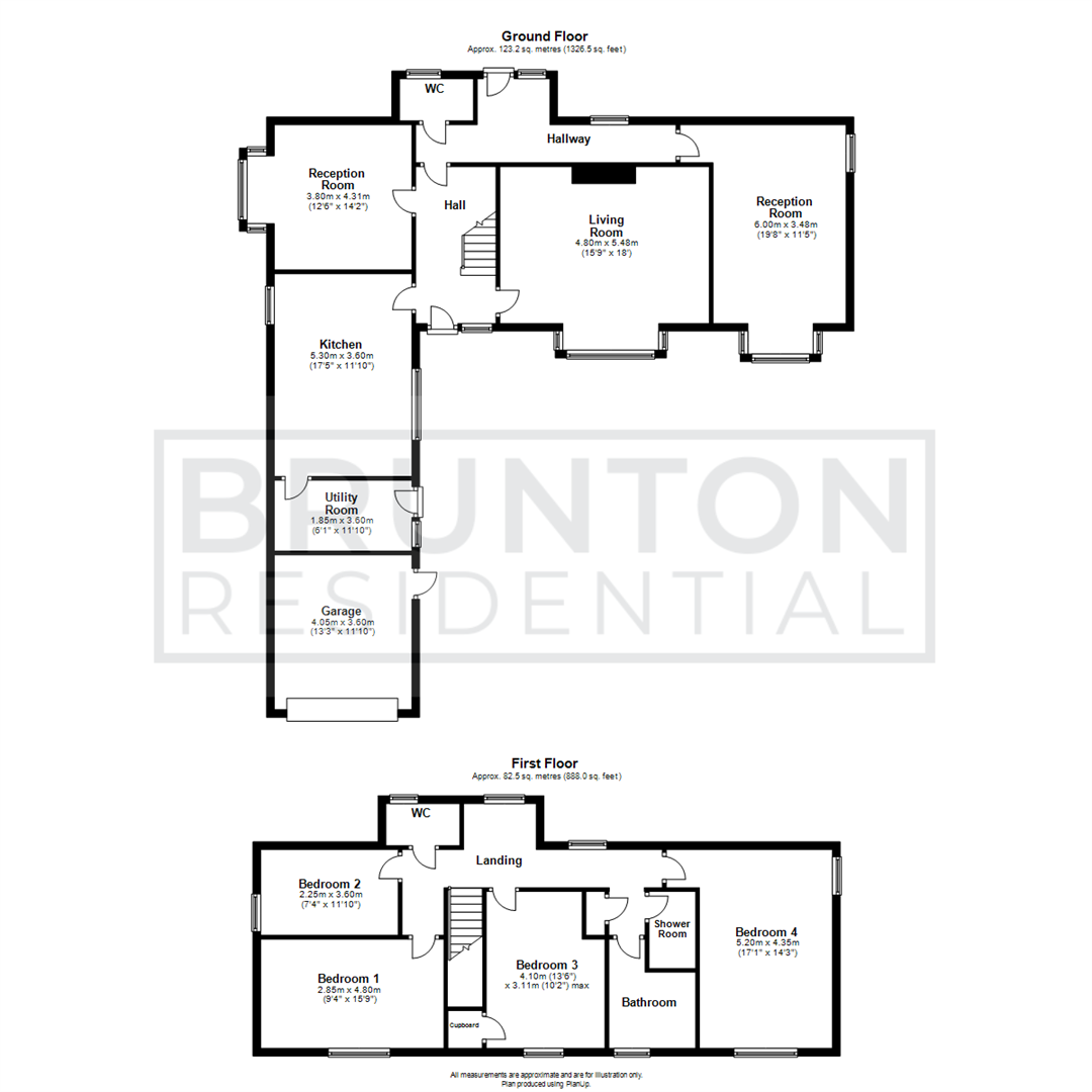 4 bed detached house to rent in Blackfriars Way, Longbenton - Property Floorplan