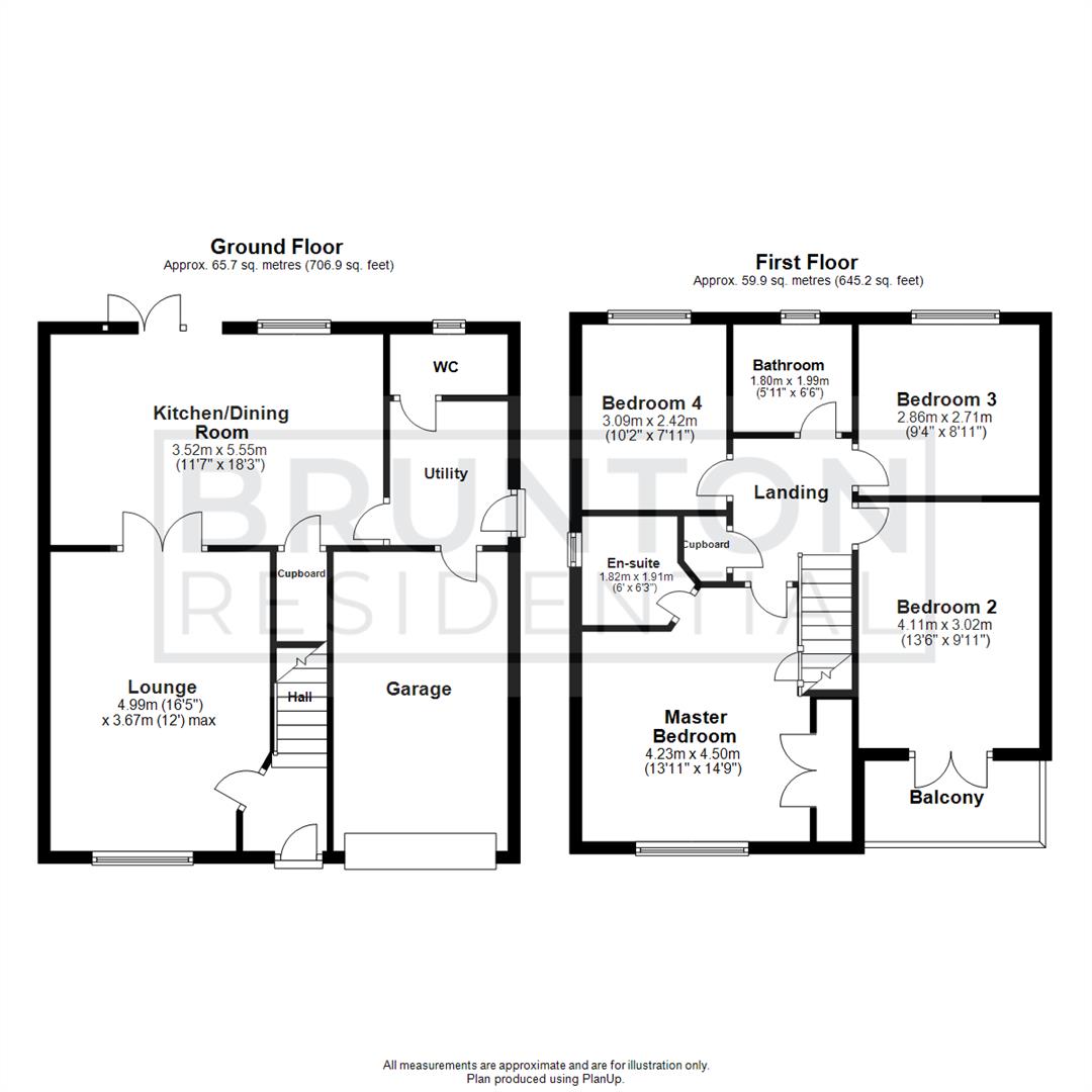4 bed detached house for sale in Speckledwood Way, Great Park - Property Floorplan