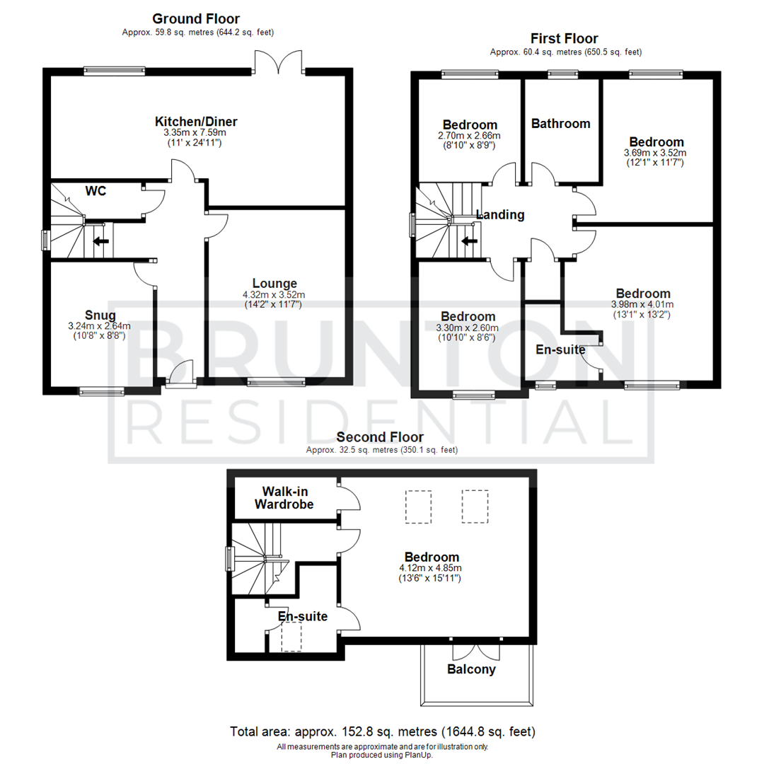 5 bed detached house for sale in Osprey Walk, Great Park - Property Floorplan
