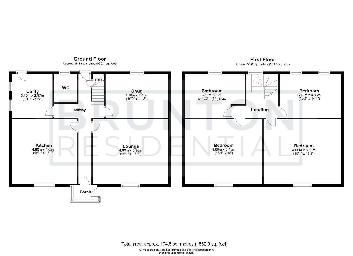 3 bed detached house for sale in Rockcliffe Way, Eighton Banks - Property Floorplan