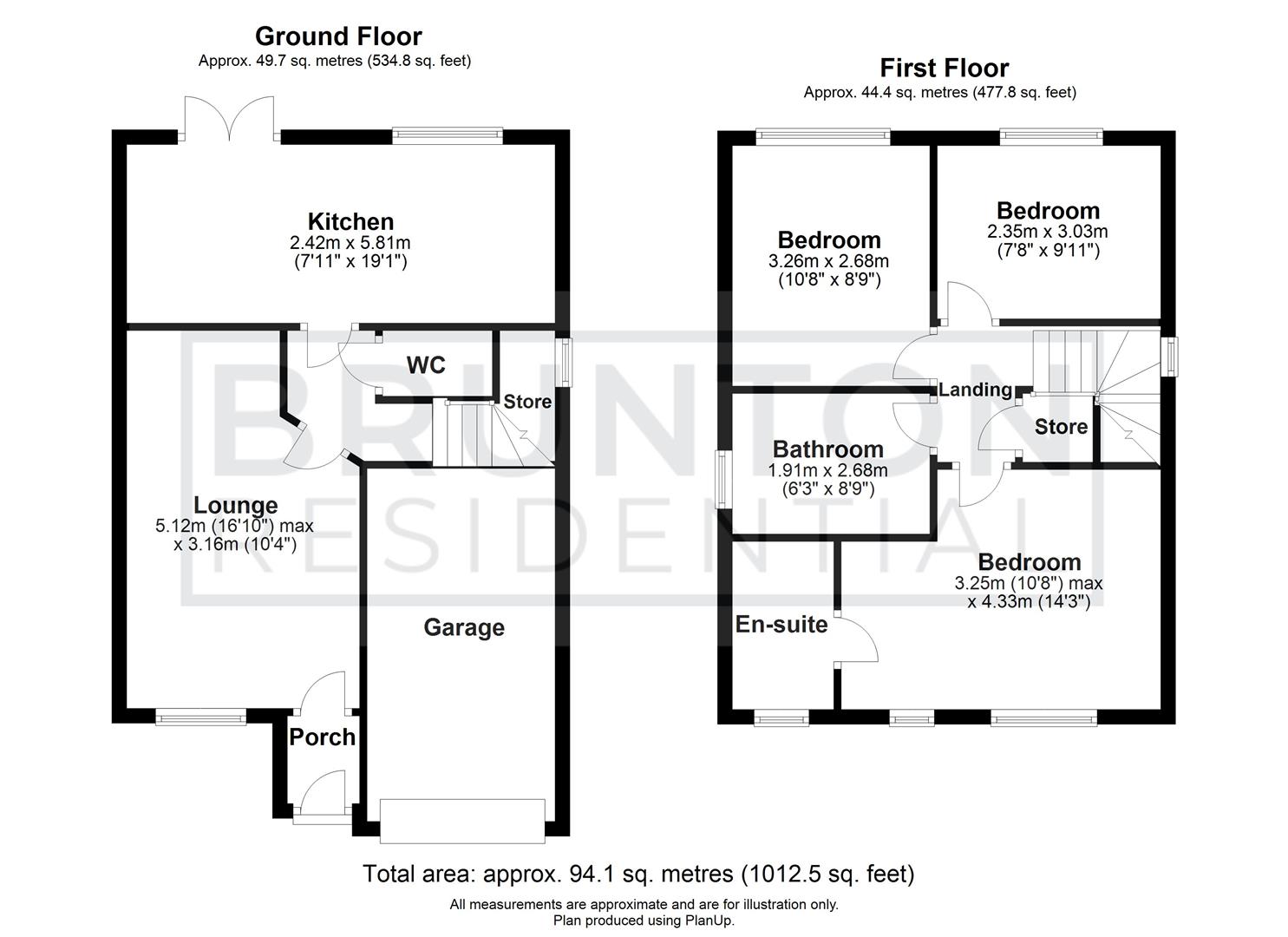 3 bed detached house for sale in Augusta Park Way, Dinnington - Property Floorplan