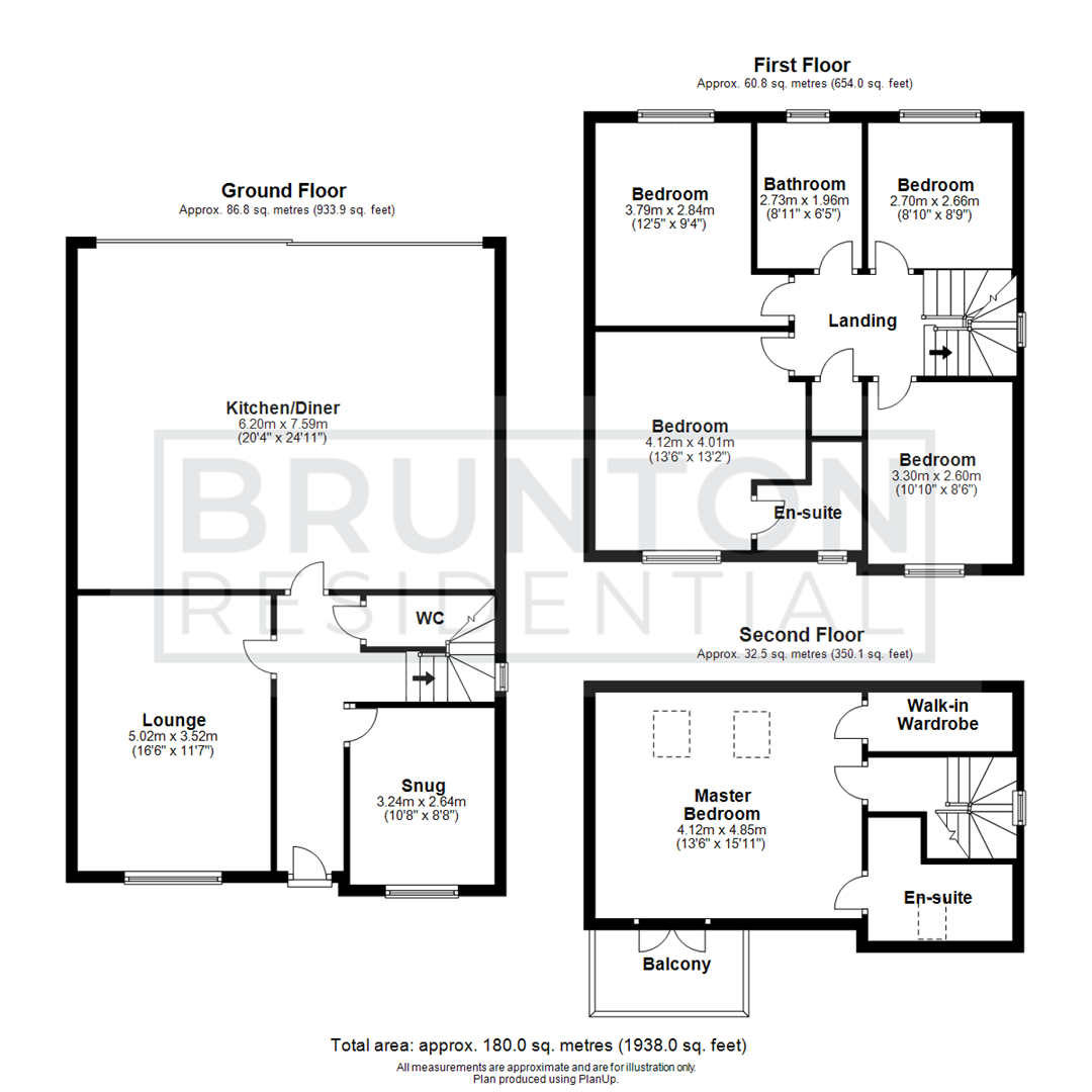 5 bed detached house for sale in Elmwood Park Gardens, Newcastle Upon Tyne - Property Floorplan