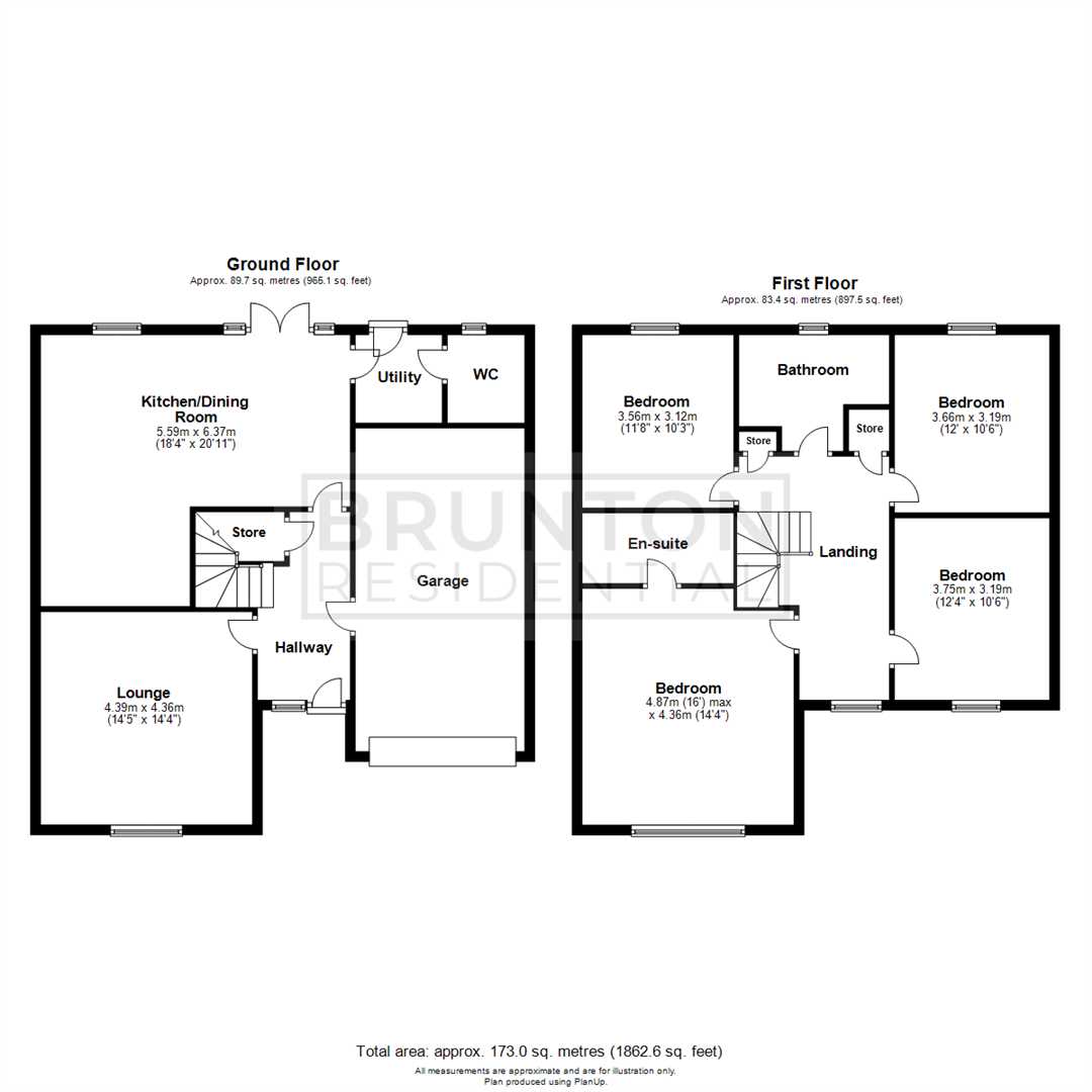 4 bed detached house for sale in Stoneman Court, Hazlerigg - Property Floorplan