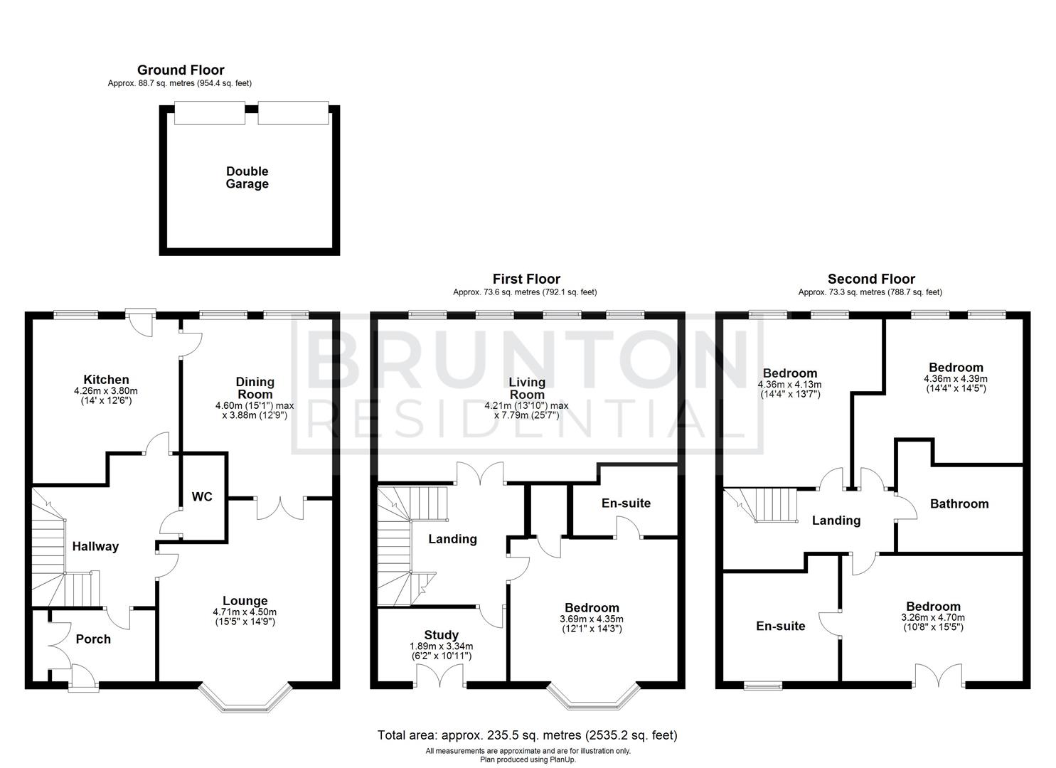 5 bed terraced house for sale in Featherstone Grove, Great Park - Property Floorplan