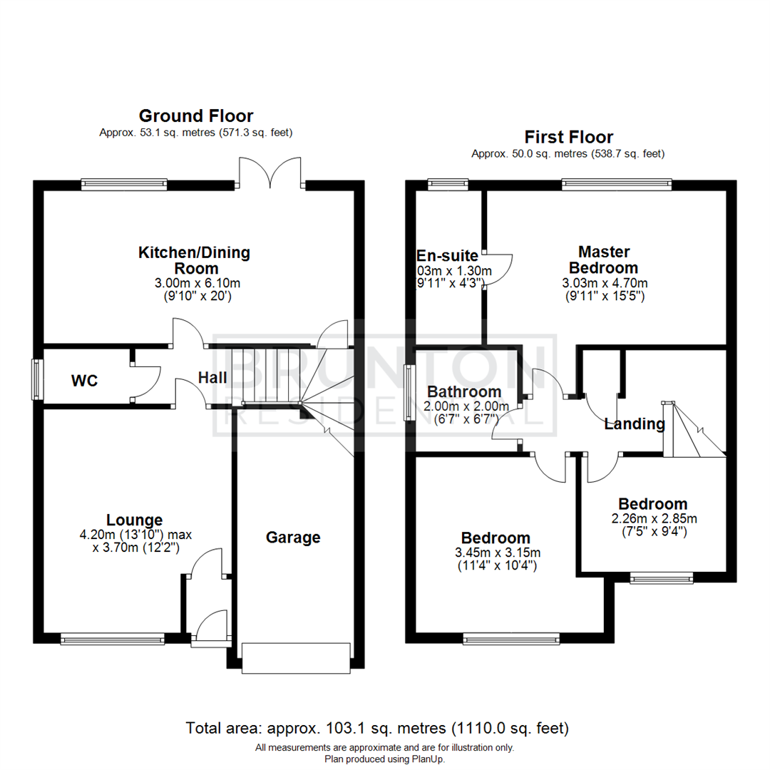 3 bed semi-detached house for sale in Dataller Drive, Hazlerigg - Property Floorplan
