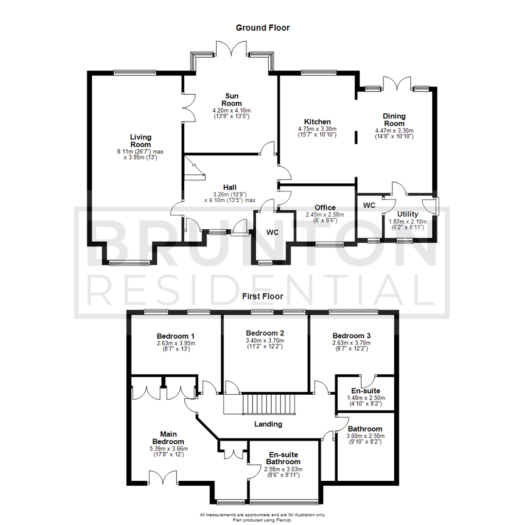 4 bed detached house to rent in Learmouth Way, Great Park - Property Floorplan