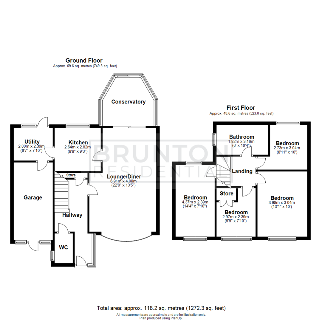 4 bed semi-detached house for sale in Ewesley Gardens, Wideopen - Property Floorplan