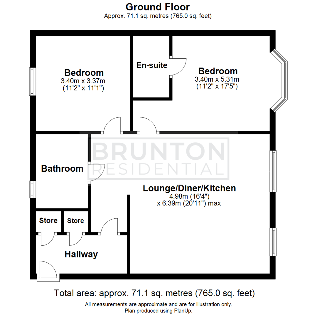 2 bed flat for sale in Havannah Drive, Wideopen - Property Floorplan