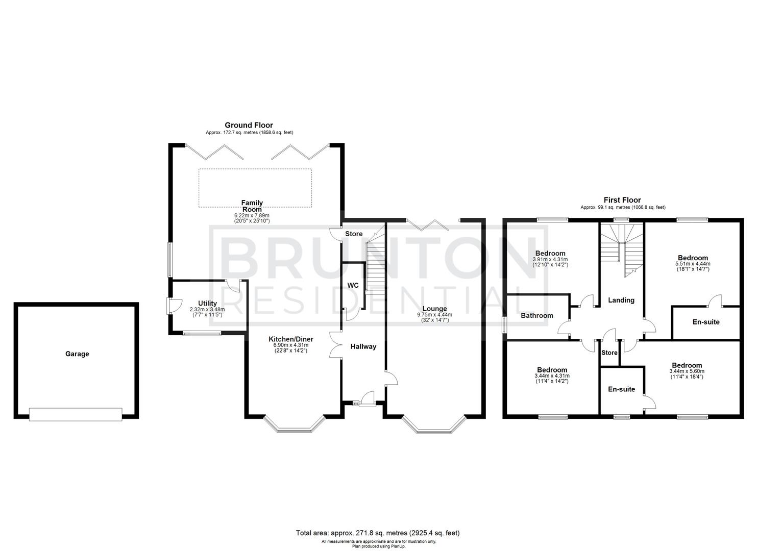 4 bed detached house for sale in Field View, Newcastle Upon Tyne - Property Floorplan