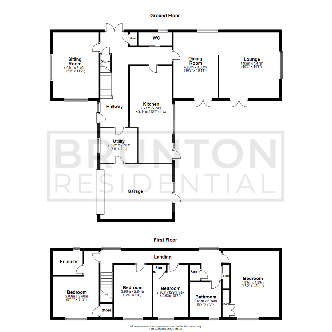 4 bed detached house for sale in Willow Way, Darras Hall - Property Floorplan