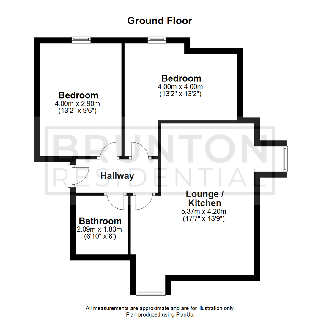2 bed flat for sale in Warkworth Drive, Wideopen - Property Floorplan