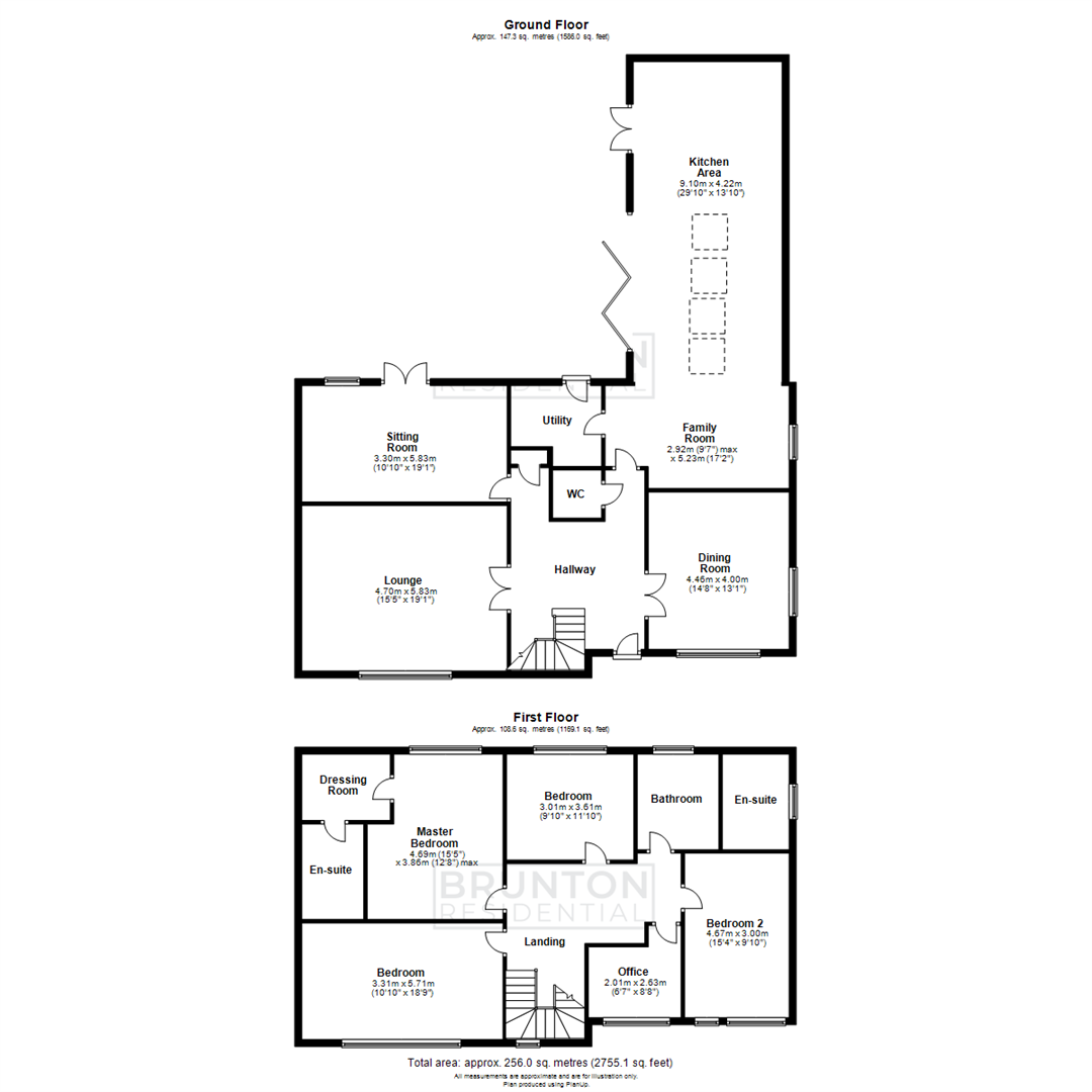 5 bed detached house for sale in Rowan Drive, St Mary Park - Property Floorplan