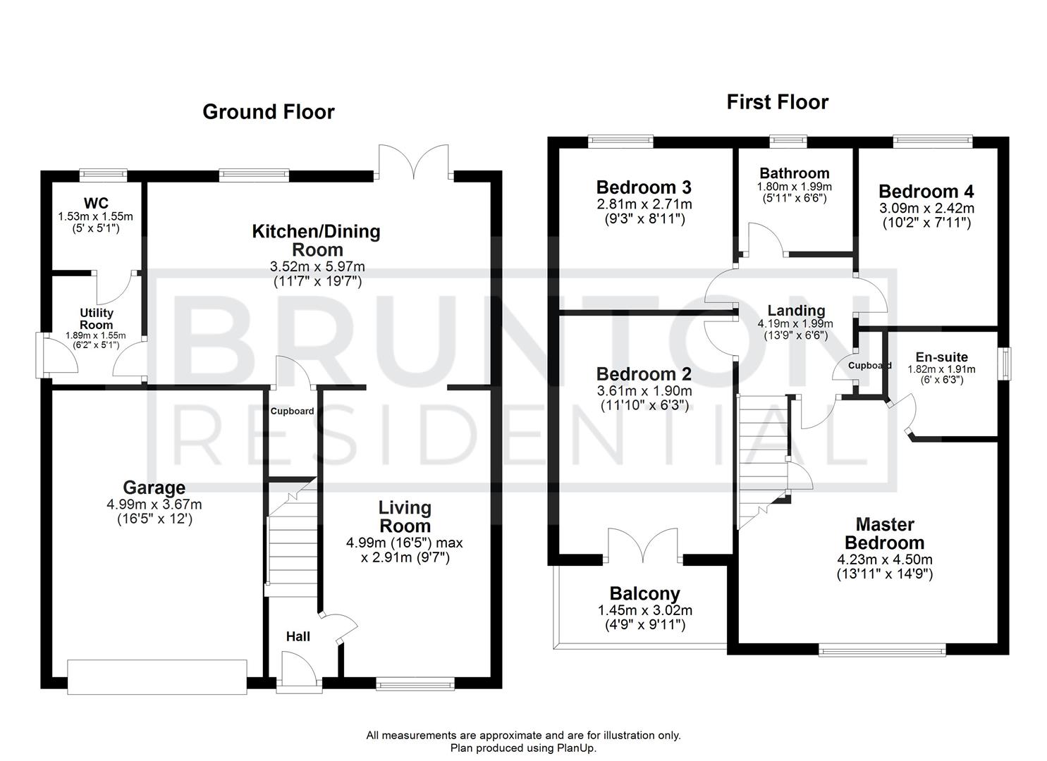 4 bed detached house for sale in Moor Drive, East Benton Rise - Property Floorplan