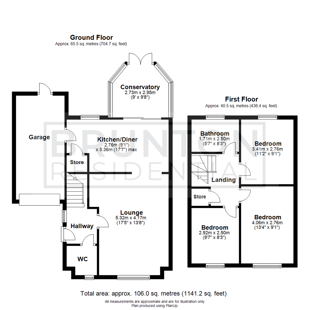 3 bed link detached house for sale in West Wynd, Killingworth - Property Floorplan