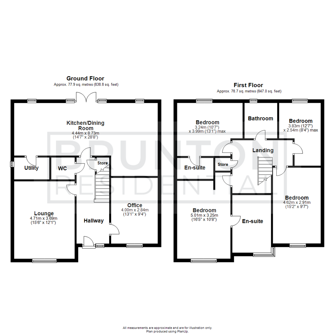 4 bed detached house for sale in Bevan Court, Stannington - Property Floorplan