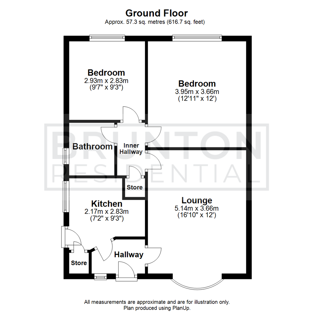 2 bed semi-detached bungalow for sale in Birchwood Avenue, North Gosforth - Property Floorplan