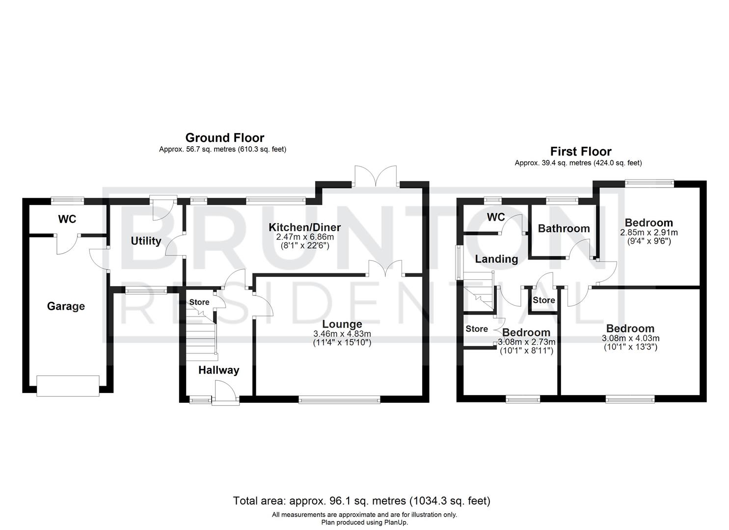 3 bed semi-detached house for sale in Charlton Gardens, Morpeth - Property Floorplan