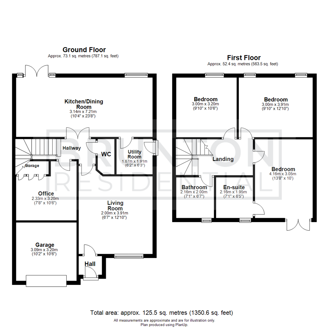 3 bed detached house for sale in Barnaby Way, Ponteland - Property Floorplan