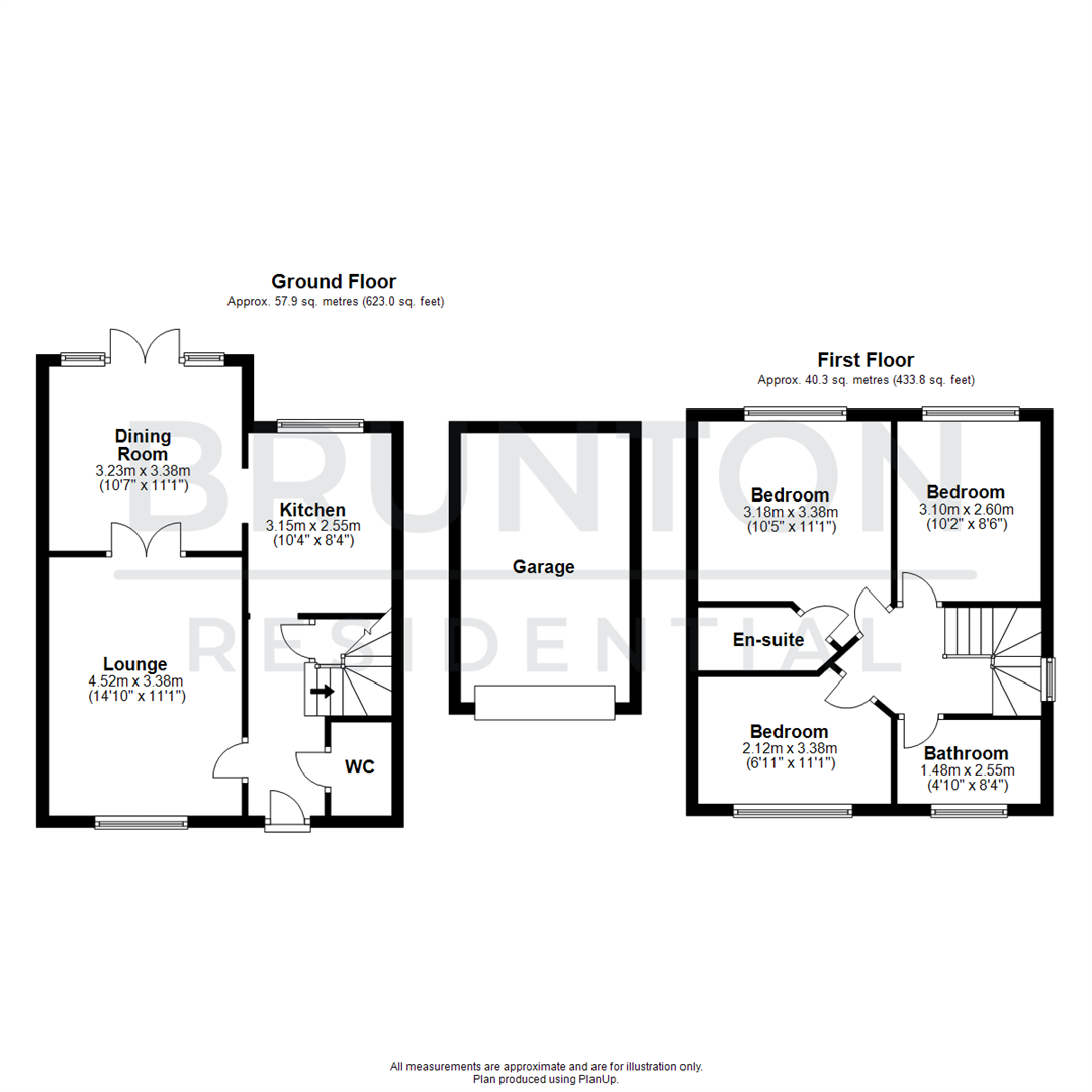 3 bed detached house for sale in Stonecrop Drive, Five Mile Park - Property Floorplan