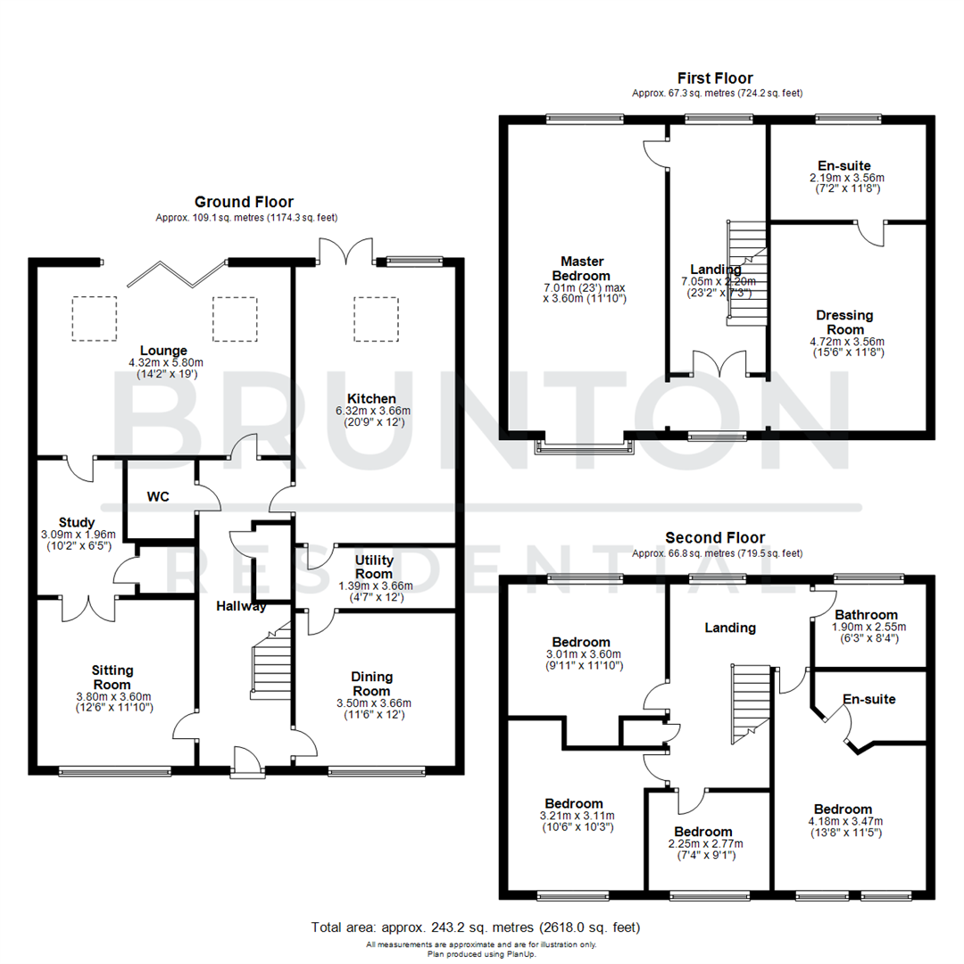 5 bed detached house for sale in Warenton Way, Great Park - Property Floorplan