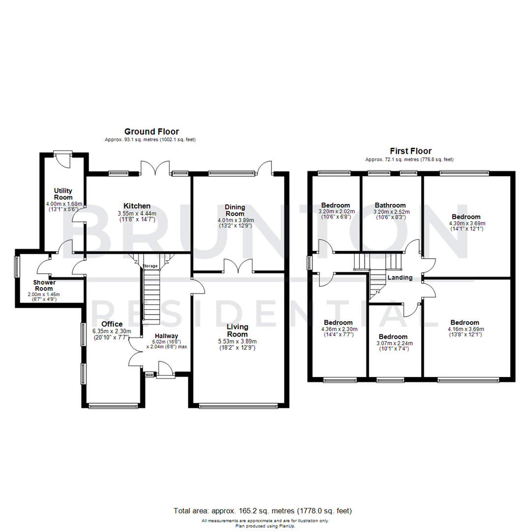 5 bed semi-detached house for sale in Queensway, Brunton Park - Property Floorplan