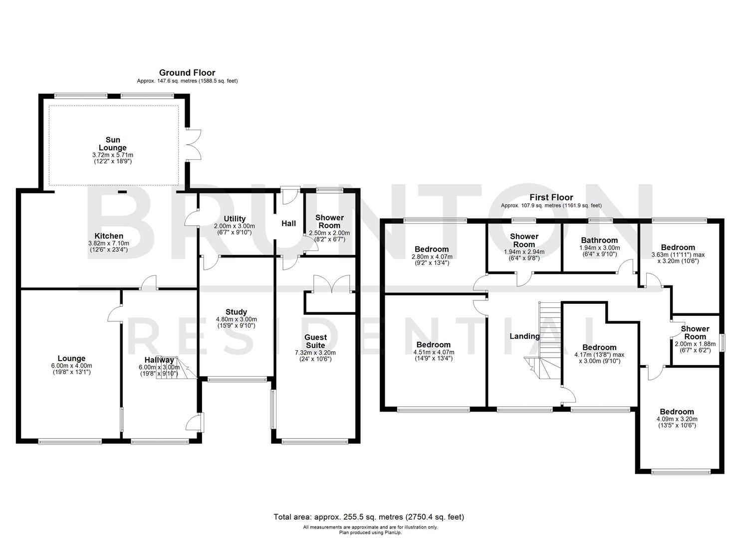 6 bed semi-detached house for sale in High Park, Deuchar Park - Property Floorplan