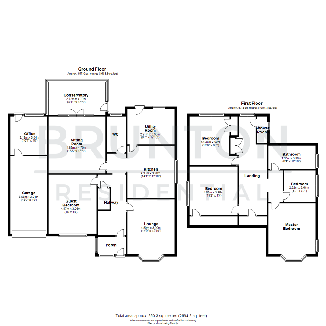 5 bed detached house for sale in Allendale Road, Hexham - Property Floorplan