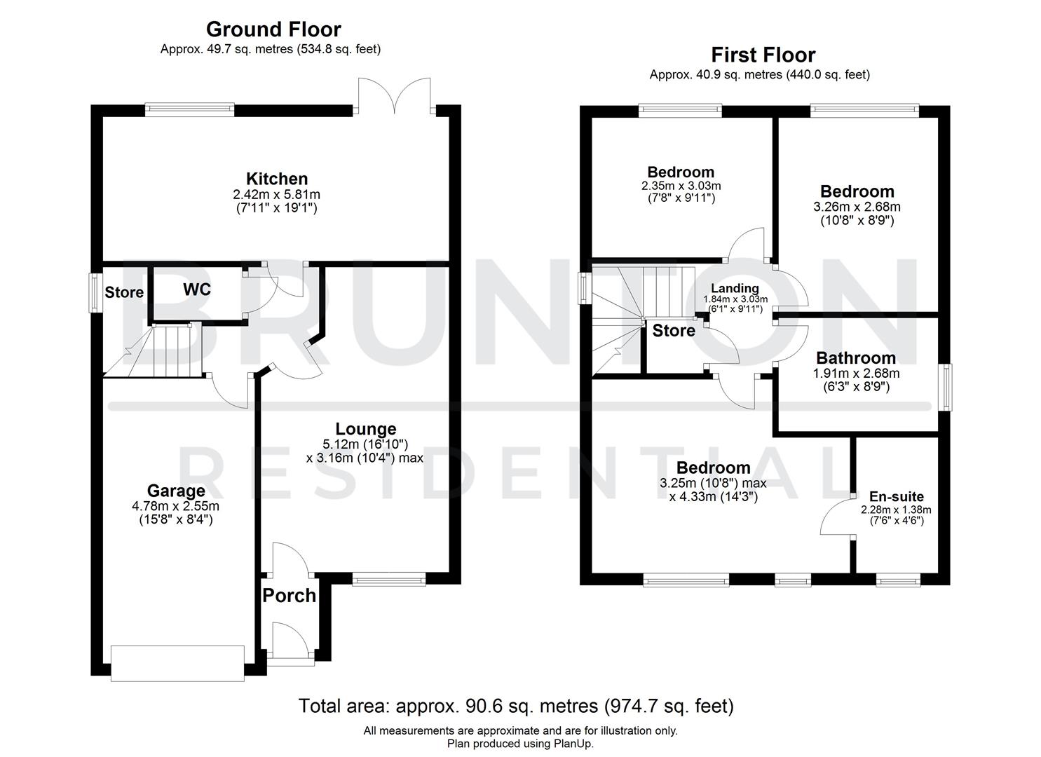 3 bed detached house for sale in Fairhaven Way, Cramlington - Property Floorplan
