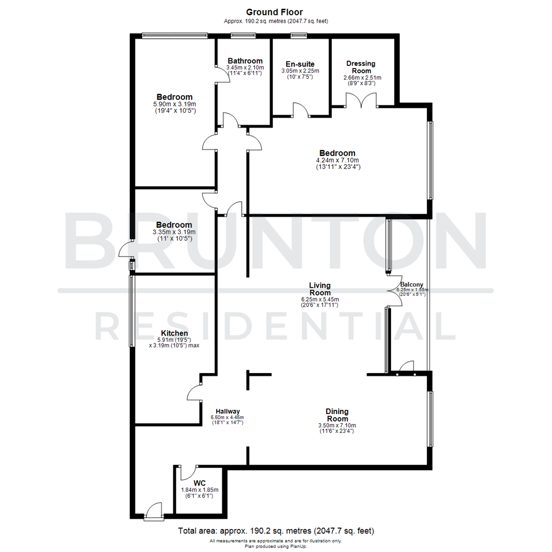 3 bed apartment for sale in Montagu Court, Gosforth - Property Floorplan