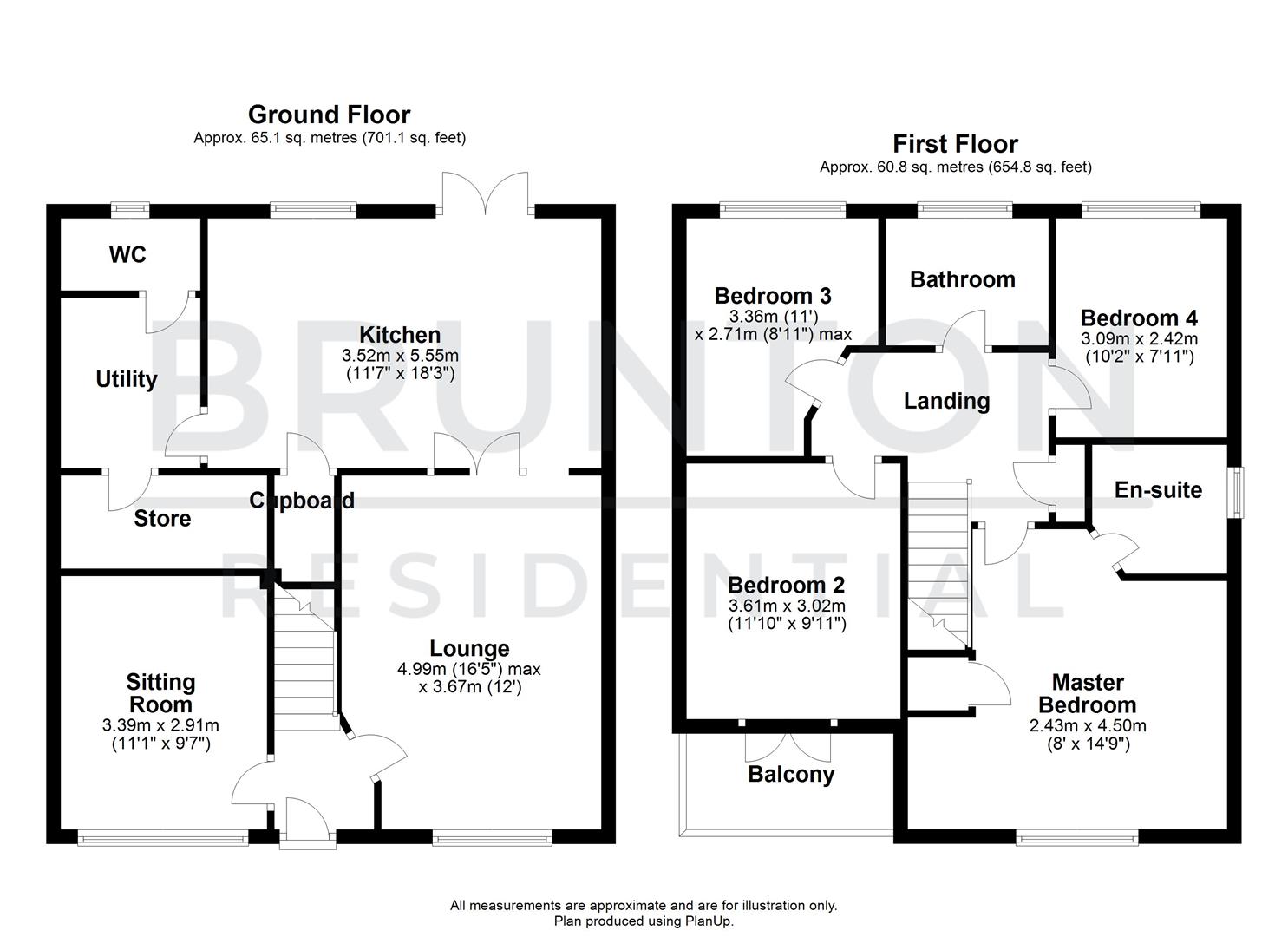 4 bed detached house for sale in Greville Gardens, Great Park - Property Floorplan