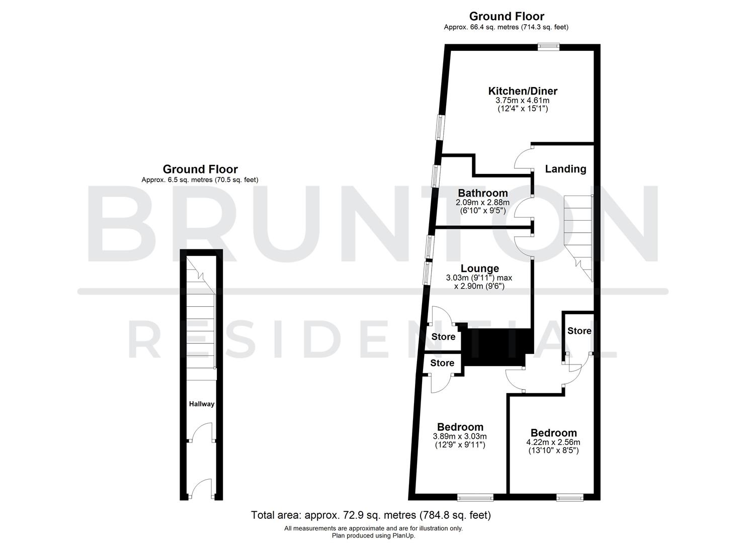 2 bed flat for sale in Addycombe Terrace, Heaton - Property Floorplan