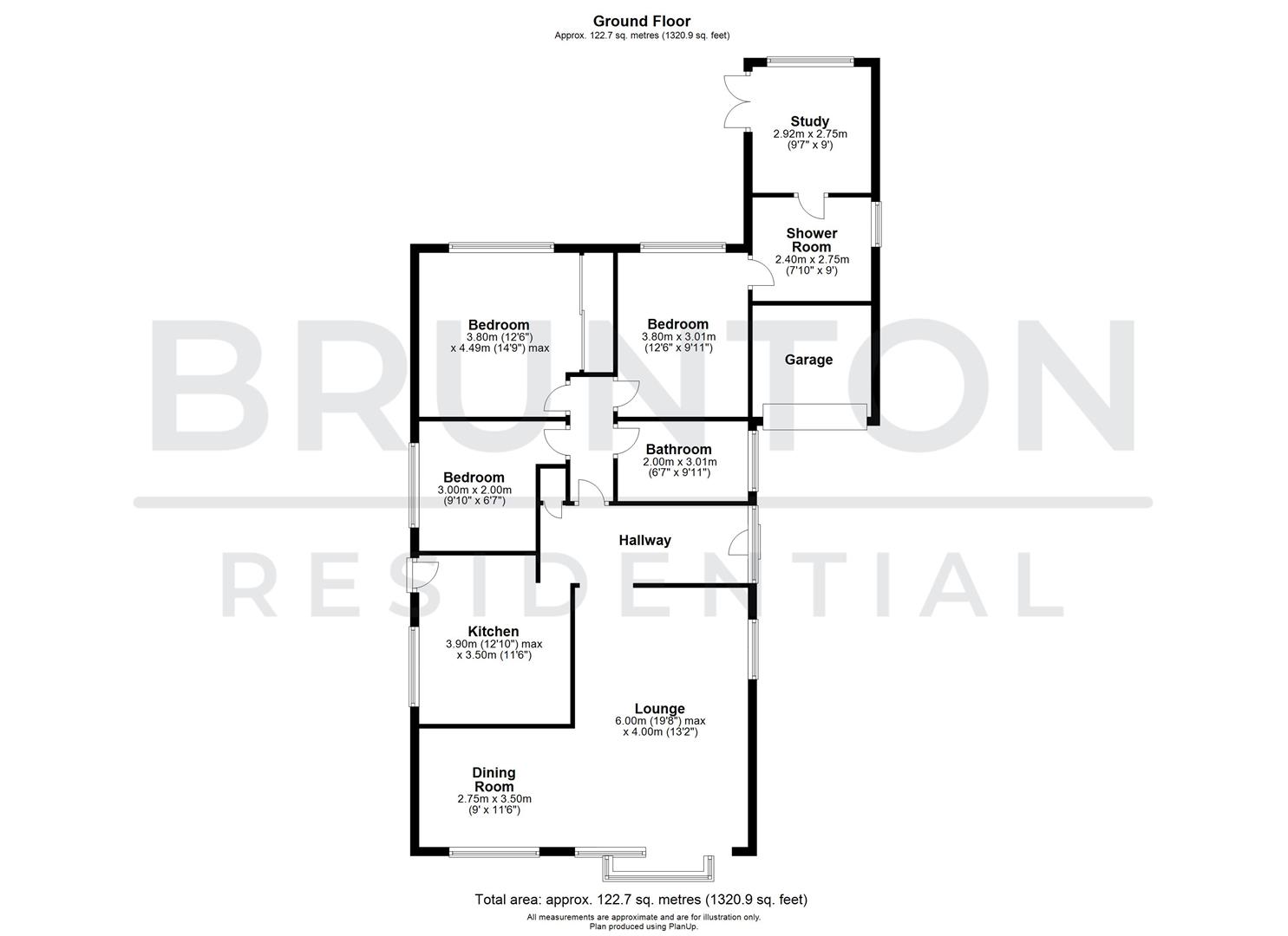 3 bed detached bungalow for sale in The Glebe, Stannington Village - Property Floorplan