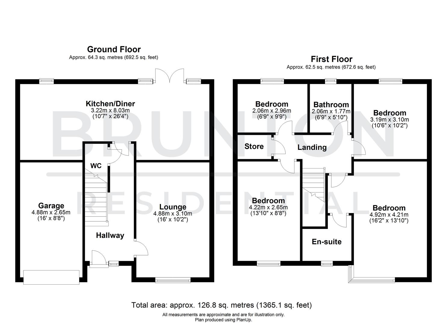 4 bed detached house for sale in Burnholme Way, Morpeth - Property Floorplan