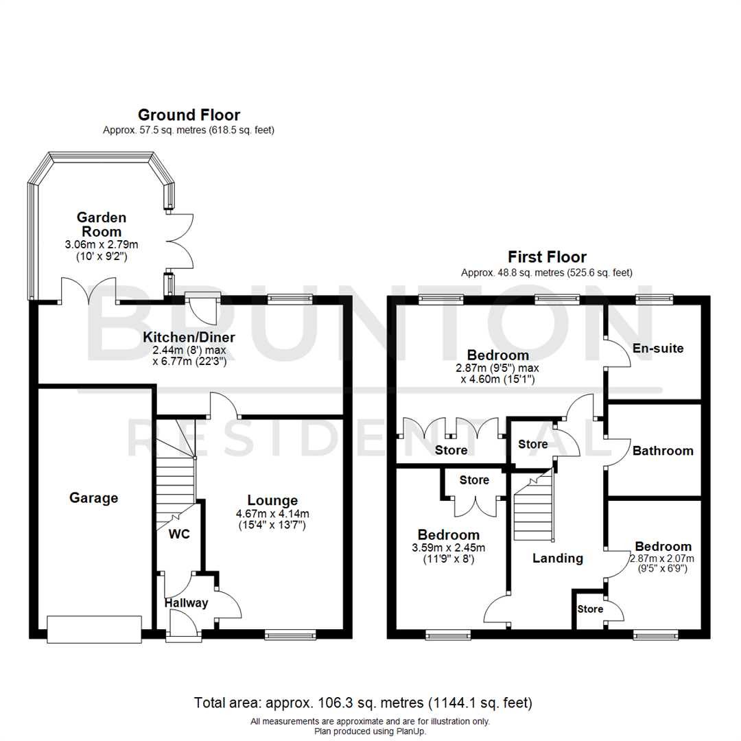 3 bed end of terrace house for sale in Warkworth Woods, Gosforth - Property Floorplan