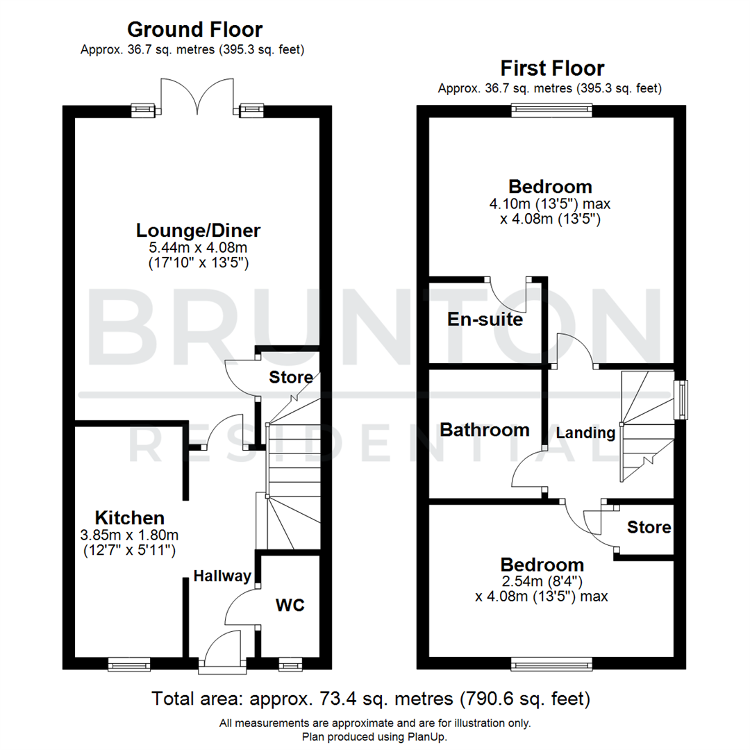 2 bed semi-detached house for sale in Thistle Way, Callerton - Property Floorplan