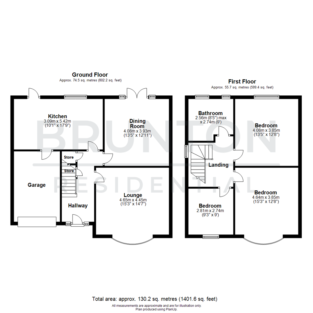 3 bed semi-detached house for sale in Hawkeys Lane, North Shields - Property Floorplan