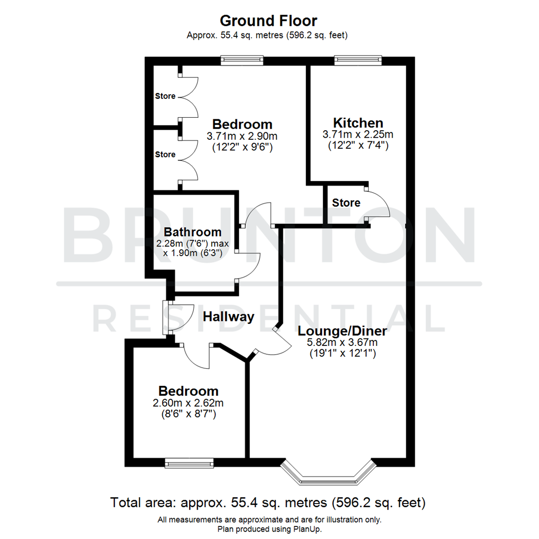 2 bed flat for sale in Nursery Gardens, Fenham - Property Floorplan